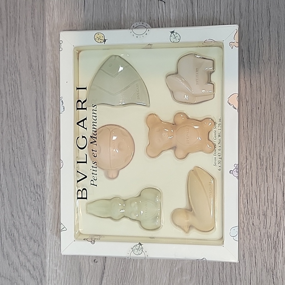 NEW BVLGARI Petits et Mamans Gentle Soap Coffret Set 6X50 g duck elephant bear